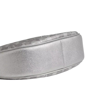 Coach Women's Aria Shoulder Bag In Signature Canvas Silver/Gray/Silver