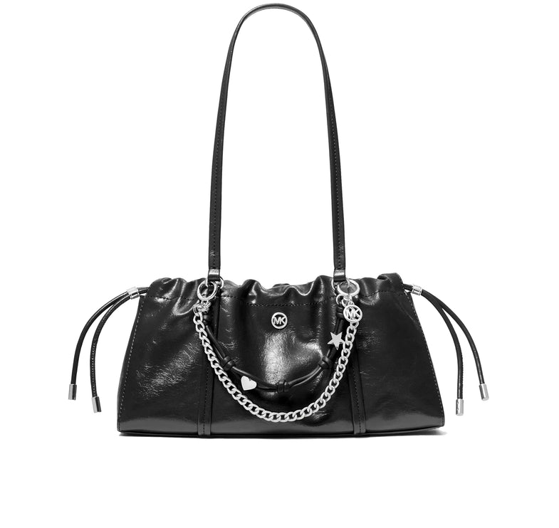 Michael Kors Women's Matilda Small Cinched Shoulder Bag Silver/Black