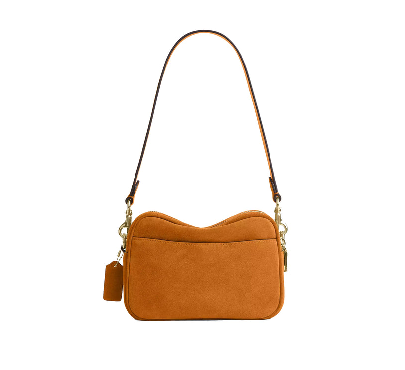Coach Women's Mini Carey Crossbody Bag Gold/Marigold