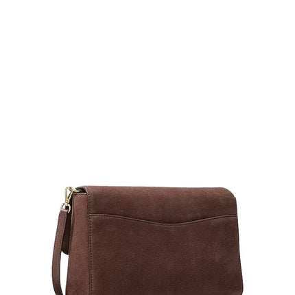 Michael Kors Women's Kacey Large Convertible Crossbody Bag Nutmeg/Gold