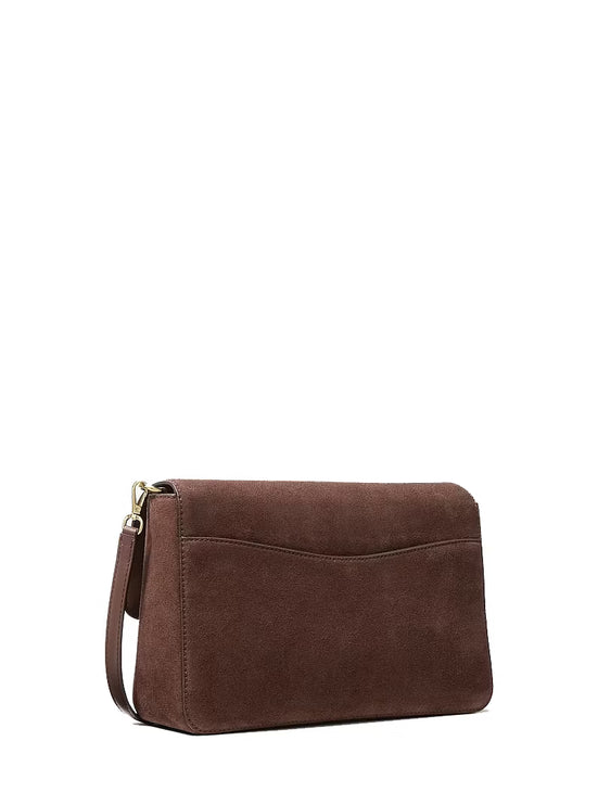 Michael Kors Women's Kacey Large Convertible Crossbody Bag Nutmeg/Gold