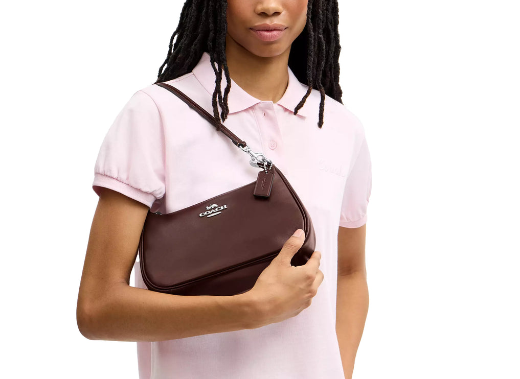 Coach Women's Soft Teri Shoulder Bag Silver/Maple