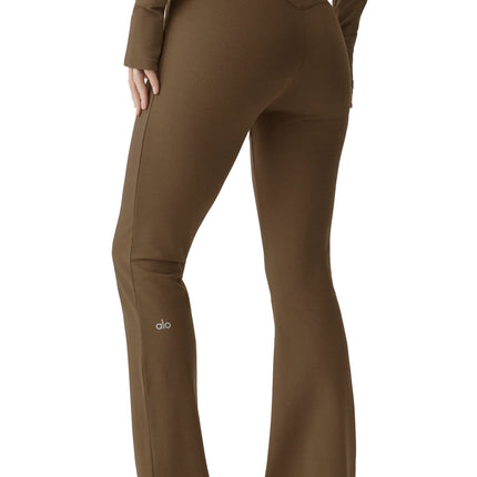 alo Women's Sway Bootcut Sweatpant Java Brown