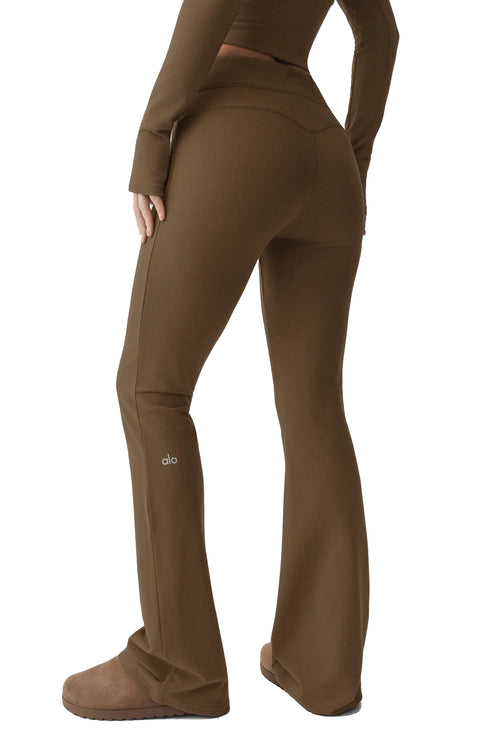 alo Women's Sway Bootcut Sweatpant Java Brown