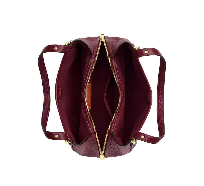 Coach Women's Erin Shoulder Bag Gold/Dark Cherry