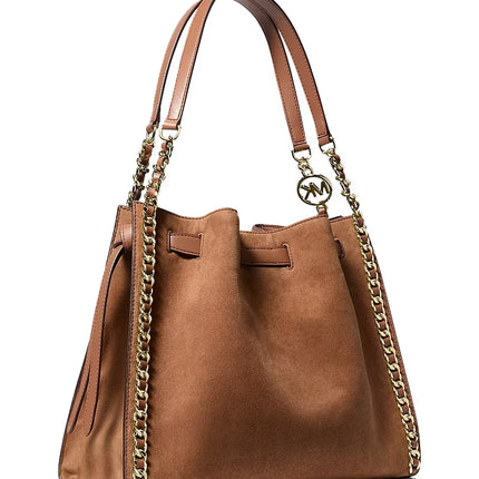 Michael Kors Women's Mina Large Chain Shoulder Bag Luggage