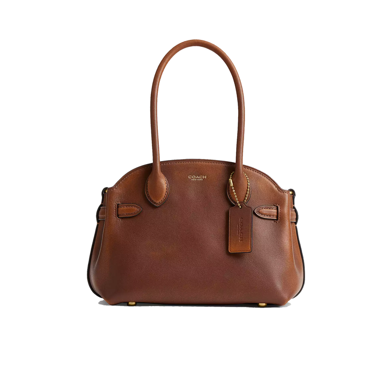 Coach Women's Empire Carryall Bag 21 In Loved Leather Brass/Brown