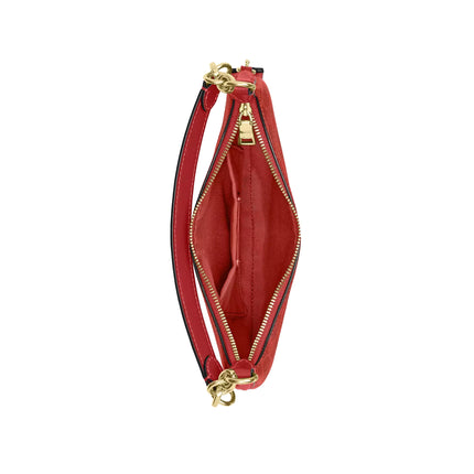 Coach Women's Mini Payton Bag In Signature Canvas Gold/Crimson