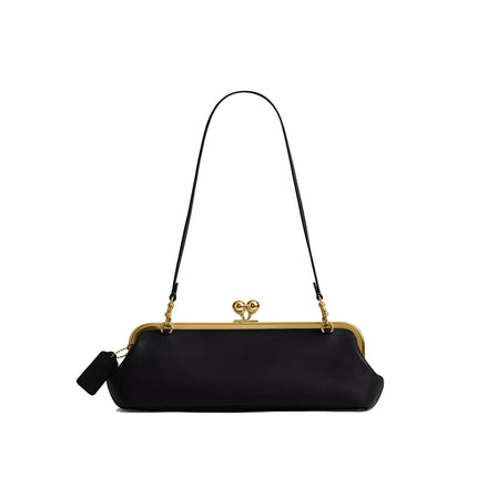 Coach Women's Kisslock Frame Bag 30 Brass/Black