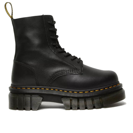 Dr. Martens Unisex Audrick Nappa Leather Lux Platform Ankle Boots Black