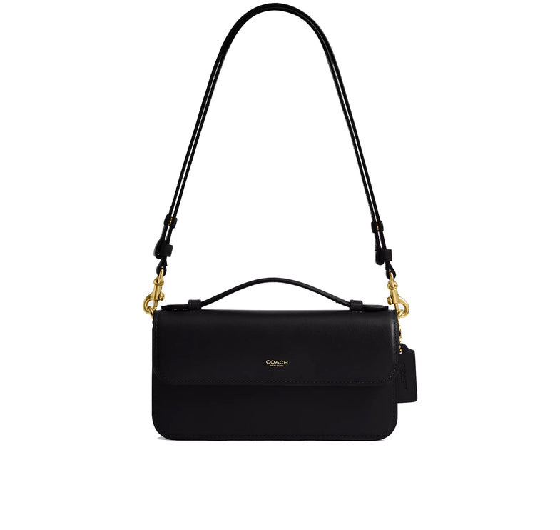 Coach Women's New York Elora Top Handle Crossbody Bag Brass/Black