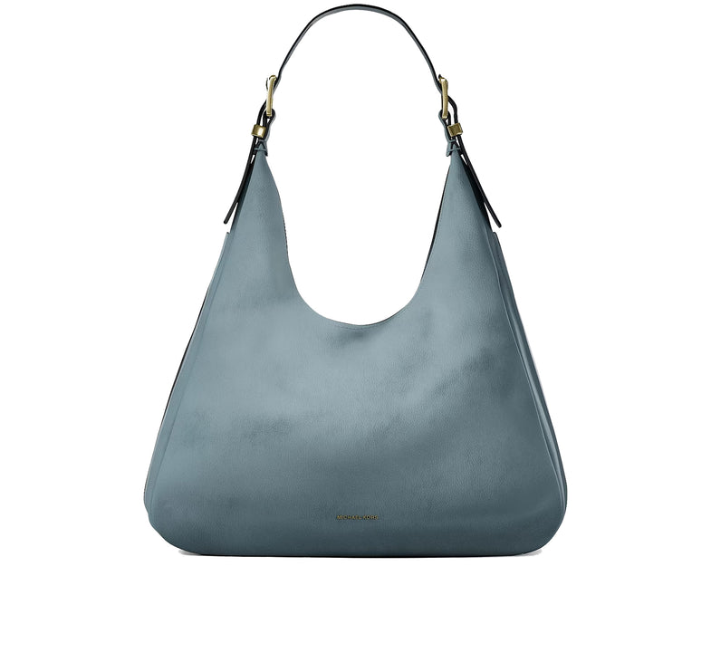 Michael Kors Women's Nolita Large Nubuck Hobo Shoulder Bag Chambray