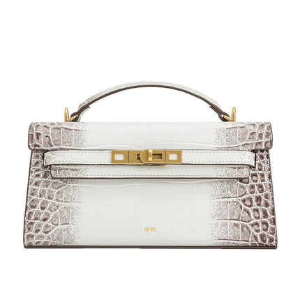 JW PEI Women's Noor Top Handle Bag White Croc