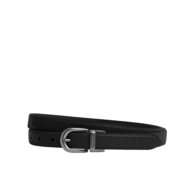 Coach Women's Classic Buckle Cut To Size Reversible Belt 18 Mm Silver/Black