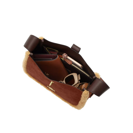 Coach Women's Hadley Convertible Crossbody Bag Gold/Vintage Brown Multi