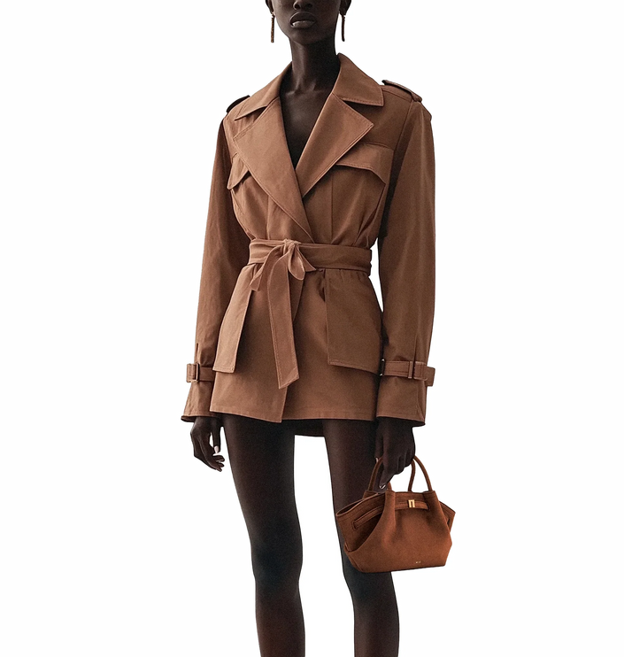 JW PEI Women's Hana Mini Faux Suede Tote Bag Brown/Gold