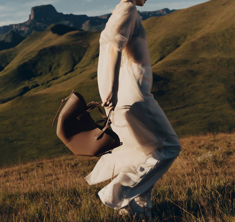 Polène Women's Cyme Mini Edition Textured Camel