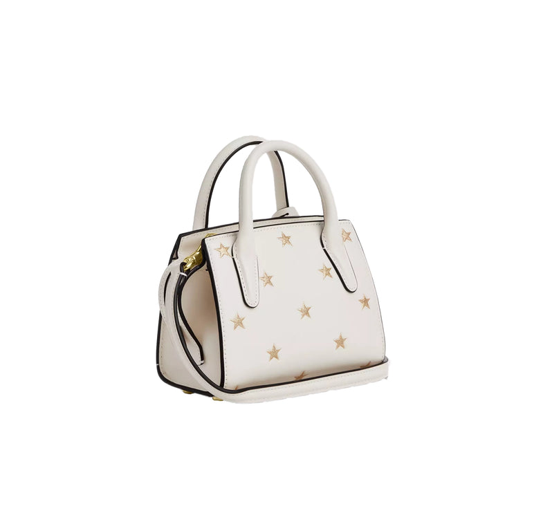 Coach Women's Andrea Mini Carryall Bag With Star Print Gold/Chalk Multi - Hemen Kargoda