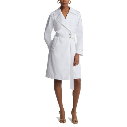 Michael Kors Women's Belted Trench Coat White
