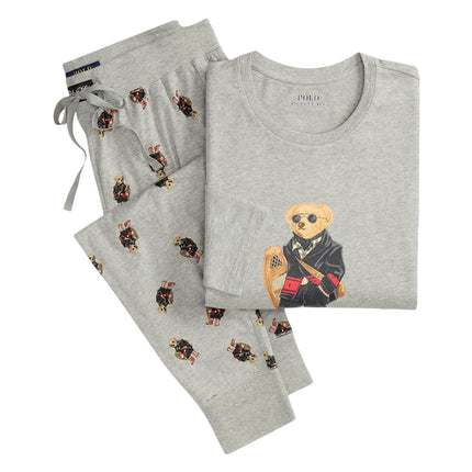 Polo Ralph Lauren Men's Polo Bear Jersey Sleep Set Andover Heather