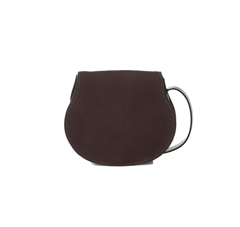 CHLOÉ Women's Small Marcie Saddle Bag Kohl Brown