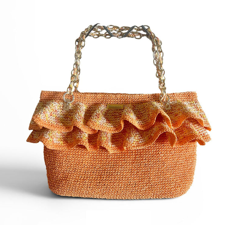 Sienna D'or Bellini Ruffle Tote - Hemen Kargoda