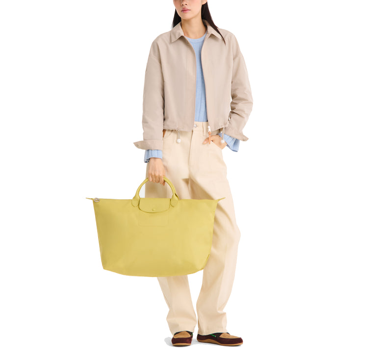 Longchamp Women's Le Pliage One L Travel Bag Lime