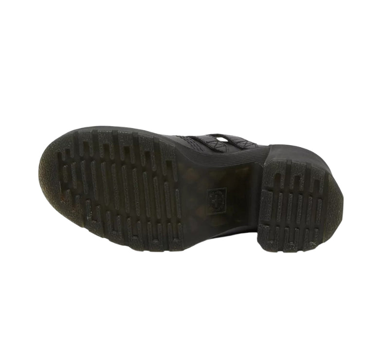 Dr. Martens Women's Eviee Sendal Leather Heeled Shoes Black