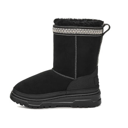 UGG Big Kid's Classic Short TrailGazer Boot Black