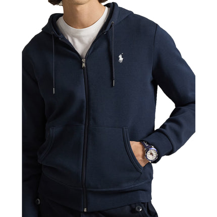 Polo Ralph Lauren Men's Double-Knit Full-Zip Hoodie Aviator Navy