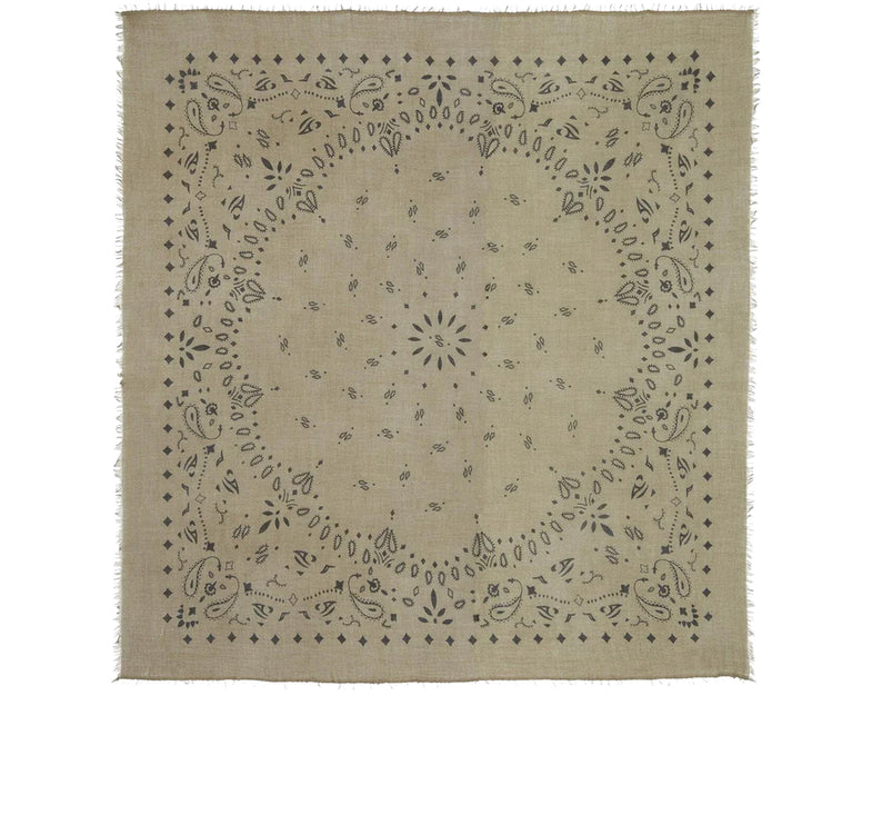 KUJTEN Women's Extra Large Bandana Effy Marl Khaki