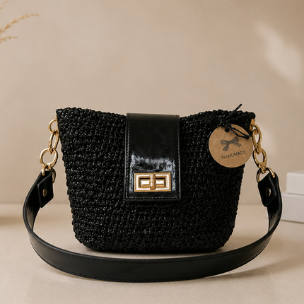 Sienna D’or Noir Lumière Handwoven Black - Hemen Kargoda