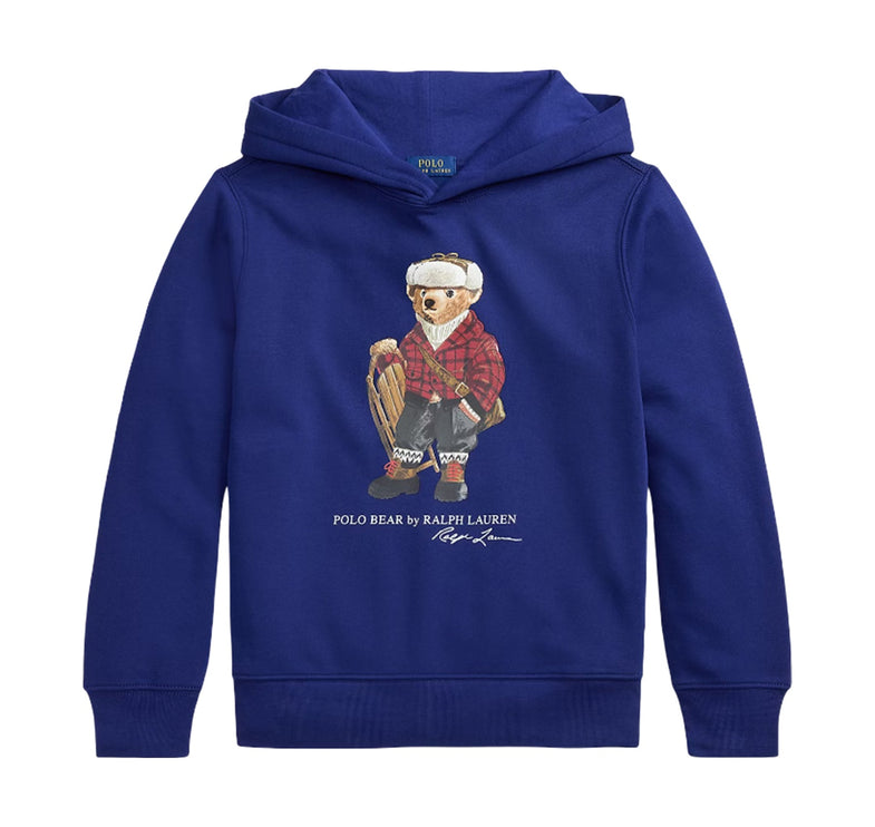 Polo Ralph Lauren Boy's Polo Bear Fleece Hoodie Navy/Multi