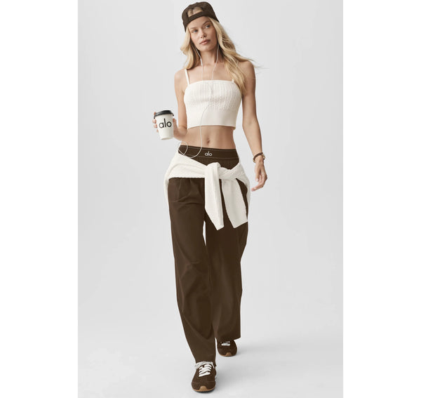 alo Women's Suit Up Trouser (Long) Espresso