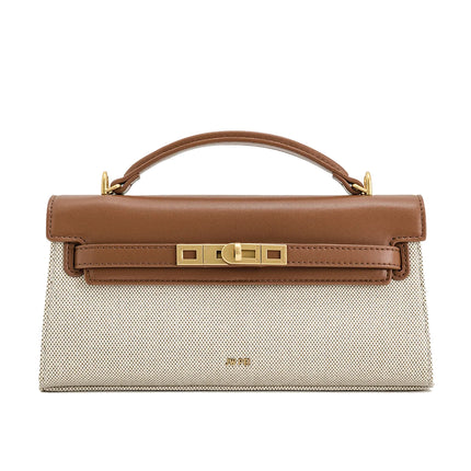 JW PEI Women's Noor Top Handle Bag Brown Canvas