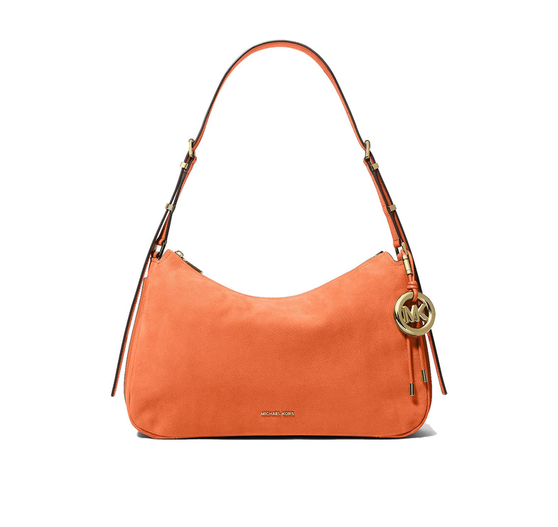 Michael Kors Women's Nolita Medium Nubuck Shoulder Bag Mimosa