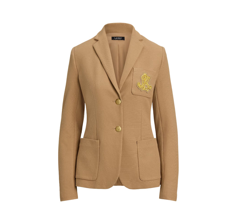 Polo Ralph Lauren Women's Bullion Jacquard Blazer Classic Camel
