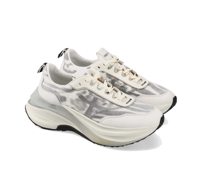 Premiata Women's Hill Sneakers White/Multi 7507