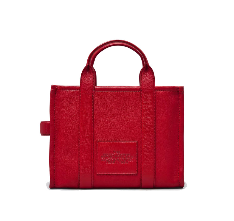 Marc Jacobs Women's The Leather Medium Tote Bag True Red