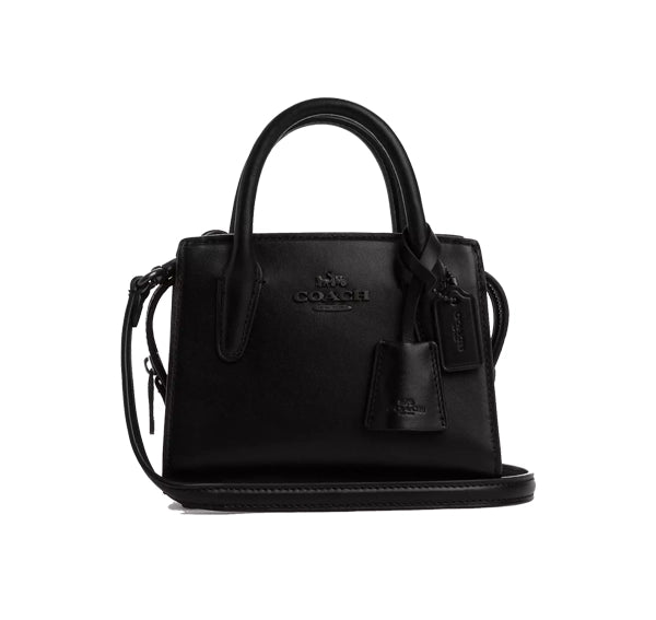 Coach Women's Andrea Mini Carryall Black Copper Black