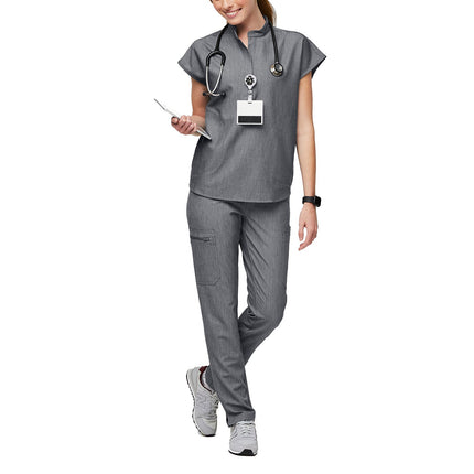FIGS Women's Rafaela Oversized Scrub Top Graphite