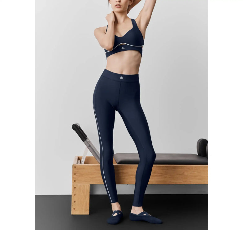 alo Women's Airlift High-Waist 7/8 Speedwork Legging Navy