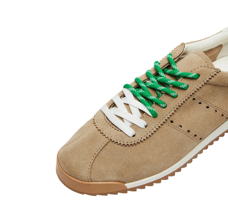 Steve Madden Women's MIRAGE Tan Suede Low-Top Sneakers Tan