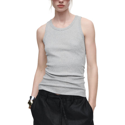 COS Women's Ribbed Tank Top Grey Melange