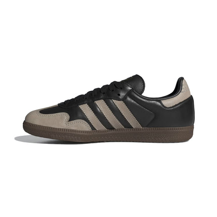 Adidas Women's Samba OG Shoes Core Black/Wonder Beige/Gold Metallic KJ0995
