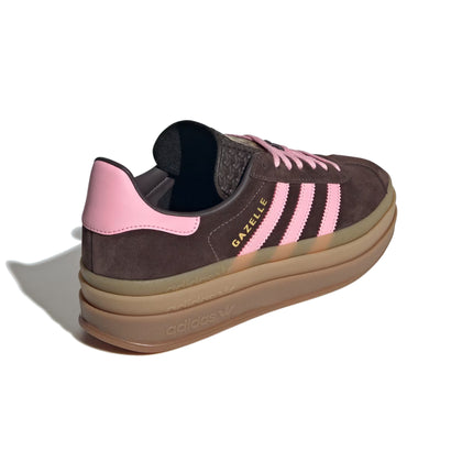 Adidas Women's Gazelle Bold Aurora Coffee/Light Pink/Gold Metallic IH6786