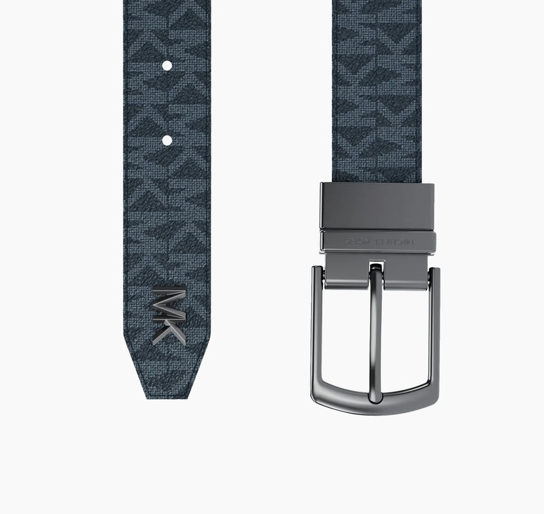 Michael Kors Unisex Cut To Size Reversible Belt Admiral/Pale Blue