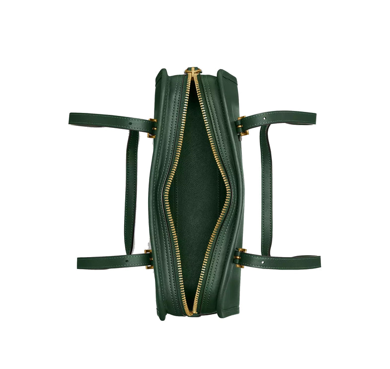 Coach Women's Swing Zip Bag Brass/Hunter Green