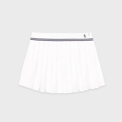Sporty & Rich Women's SRC Logo Abigail Skirt White/Navy