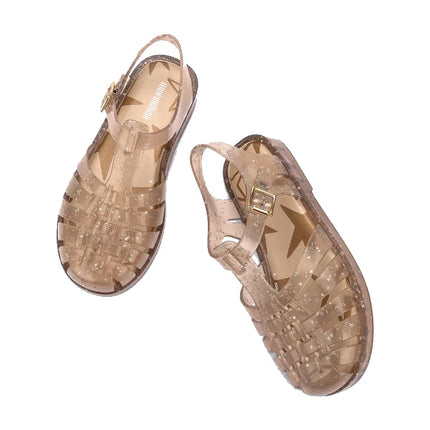 Mini Melissa Kids Possession Sandal  Starry Beige